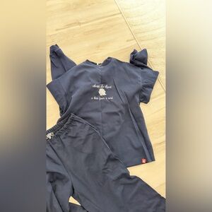 Navy Blue Amitié le Studio T-Shirt and Pants Set